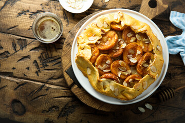 Poster - Traditional homemade apricot galette