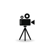 © Lissetia - Camera on tripod icon vector graphics