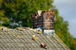 © shaunwilkinson - A Damaged chinmey on a roof