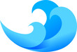 © Thaweesup - water wave graphic simple, ocean wave symbol, aqua icon