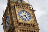 Fototapeta Big Ben - Close-up view of the clock on the Big Ben tower