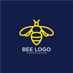 Canvas Print - bee logo design