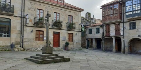 Wall Mural - Plaza de la Leña en Pontevedra, Galicia