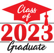 red class of 2023 grad