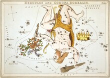 Zodiac In 1824 Urania's Mirror Hercules Board Panels From Vectors