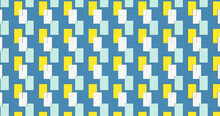 Render With A Pattern Of Blue Rectangles And Yellow