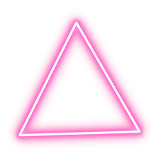 Pink Neon Triangle
