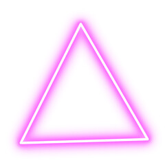 Poster - pink neon triangle