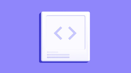 3D illustration Web Development and product development using programming