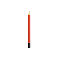 Poster - Black And Orange Pen Or Pencil 3D Render Icon.