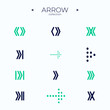 © Vitalina - Simple set of arrow icons. Universal Arrow icon. Thin line style. To use in web and mobile UI. Editable vector stroke