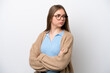 © luismolinero - Young Lithuanian woman isolated on white background keeping the arms crossed