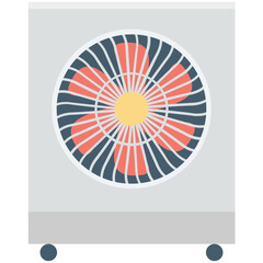 Sticker - Air Cooler Colored Vector Icon