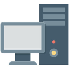 Sticker - Computer Colored Vector Icon