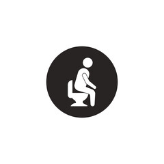 Sticker - Diarrhea icon vector