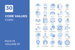 © Talha D - core value icons collection.