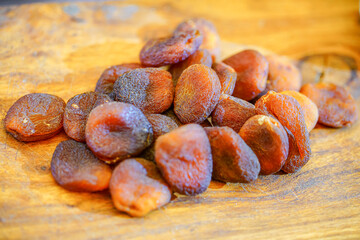 Wall Mural - Studio shooting dried apricots, natural and healthy