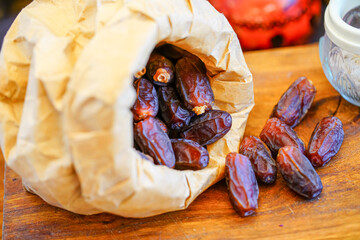 Wall Mural - Studio shooting Turkish dried dates