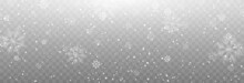 Vector Snow. Snow Png. Snow On An Isolated Transparent Background. Snowfall, Blizzard, Winter, Snowflakes Png. Christmas Image.