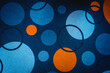 Premium colorful abstract background with dynamic shadow on background, consisting of orange and blue circles, gradient color, artistic texture, epic background, beautiful, fabric
