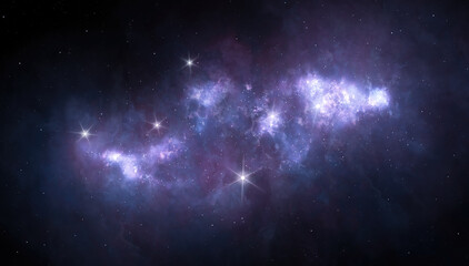 Wall Mural - dolphin shaped nebula