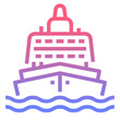 © NhorPhai - ship line gradient icon