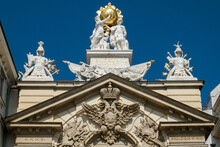 Austria, Vienna, Facade Of Historical Building