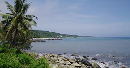 Canvas Print - Sea coastline in Taitung of Taiwan