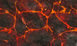 Rocks with veins in red and orange fluor