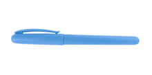 Blue Pen With Cap Isolated On Transparent Background