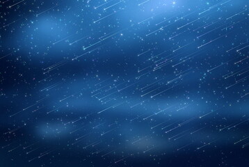 Wall Mural - starry night sky ,nebula planet flares ,starfall ,cosmic universe light template background copy spa