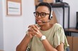 © Krakenimages.com - African american woman call center agent working at office