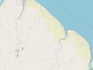  Mahaica-Berbice, Guyana. OSM. No legend