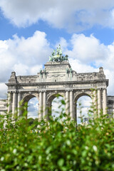 Poster - Belgique Bruxelles monument parc cinquantenaire arcades