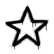 Spray Painted Graffiti star icon isolated on white background. vector illustration.