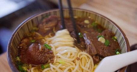 Poster - Taiwan braised beef noodle soup