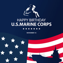United States Marine Corps Birthday Background