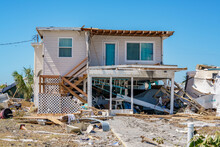 Two Story Modular Home Destroyed By Hurricane Ian Fort Myers Beach FL