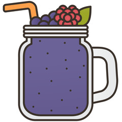 Wall Mural - smoothie icon