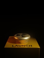 Atomic bomb launch button illustration
