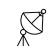 Antena  satelitarna - ikona  wektorowa