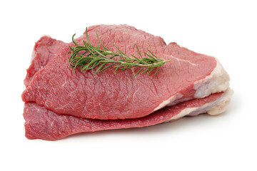 Poster -  Fresh beef cut isolated on white background 