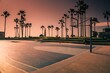 Venice beach basketball court Usa 