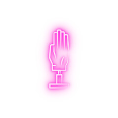 Wall Mural - Electronic Hand neon icon