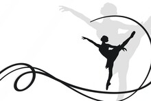 Ballet Dancer Silhouette Can Use As Background Or Wallpaper