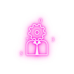Wall Mural - development colored neon icon
