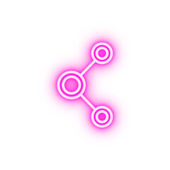 will share neon icon