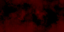 Abstract Background With Scary Red And Black Horror Background. Dark Grunge Red Concrete . Grungy Red Canvas Background Or Texture .Textured Smoke. Abstract Background With Natural Texture .	
