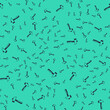 © Iryna - Black Hammer icon isolated seamless pattern on green background. Tool for repair. Vector