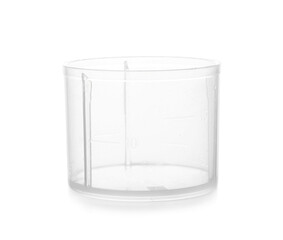 Poster - Empty measuring cup on white background